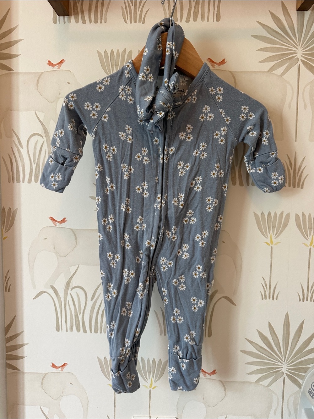 Brave Little Ones Footie with matching headband